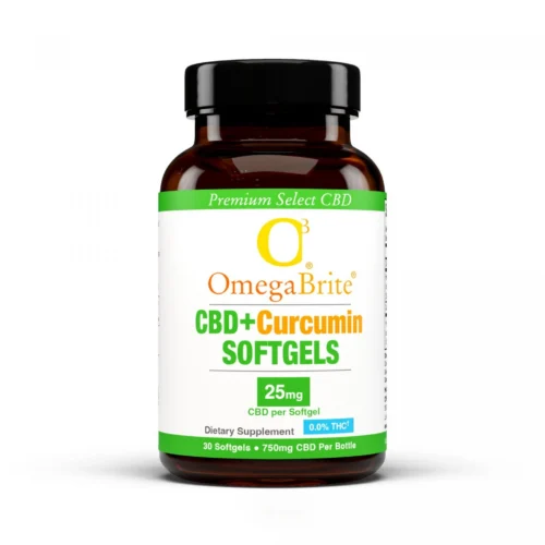 OmegaBrite CBD Softgels with Curcumin